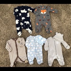 Newborn Baby Boy Sleepers